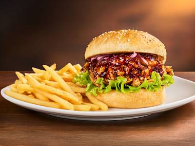 Pulled Ribs Burger
