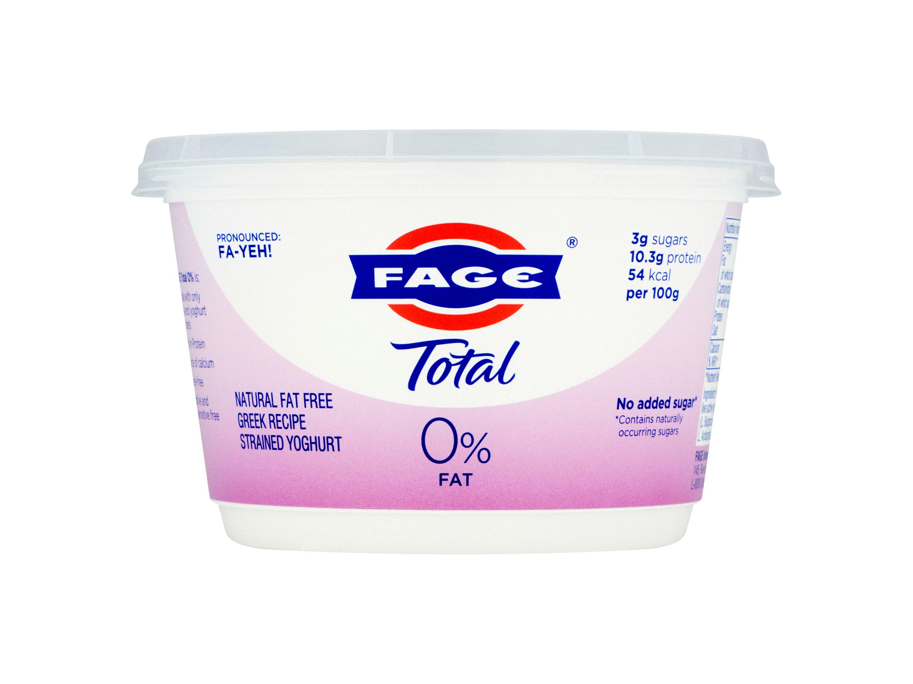 Fage Total 0 Natural Fat Free Greek Recipe Strained Yogurt 450g